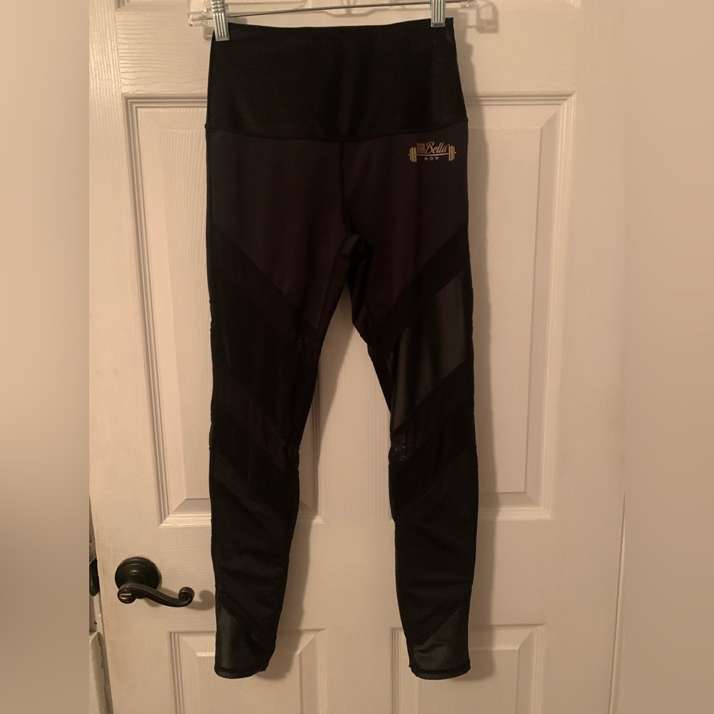 Barbella Box Leggings - XS - Wide Waist Band - High Rise - padded calf leggings